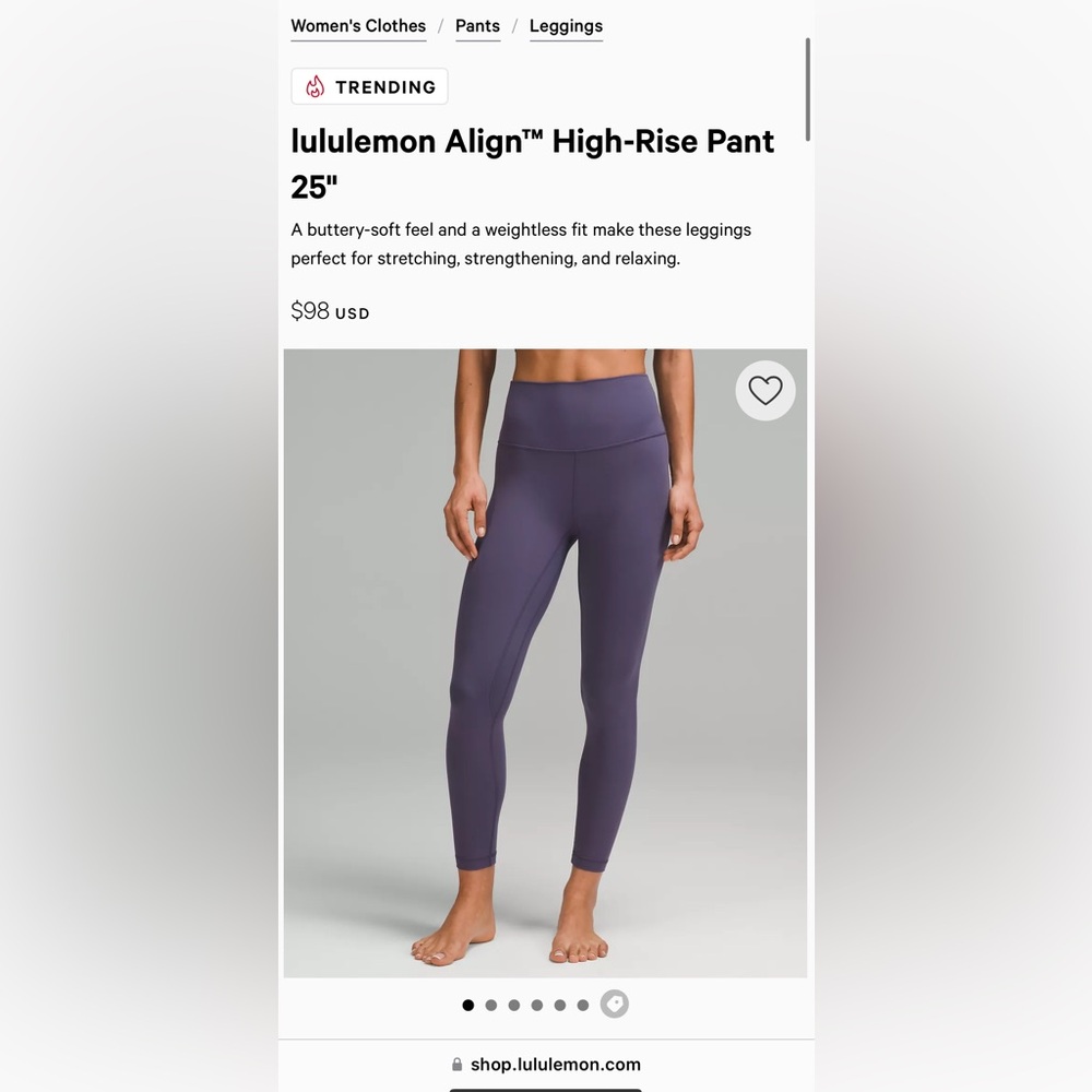 lululemon Align™ High-Rise Pant 25" XS